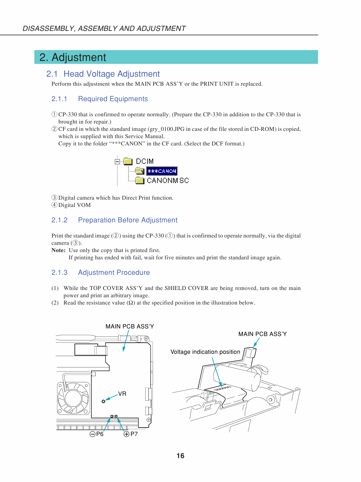 Canon SELPHY CP330 Service Manual-6